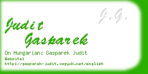 judit gasparek business card